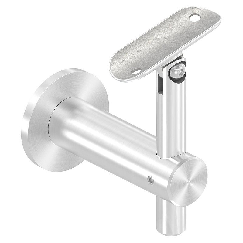 Handlaufhalter mit Gelenk, Handlaufanschlussplatte 42,4mm, V2A
