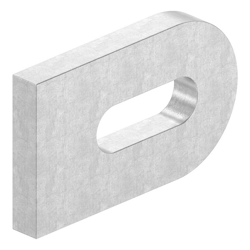 Weld-on bracket, 50x30x6mm, surface 3c matt, AISI304