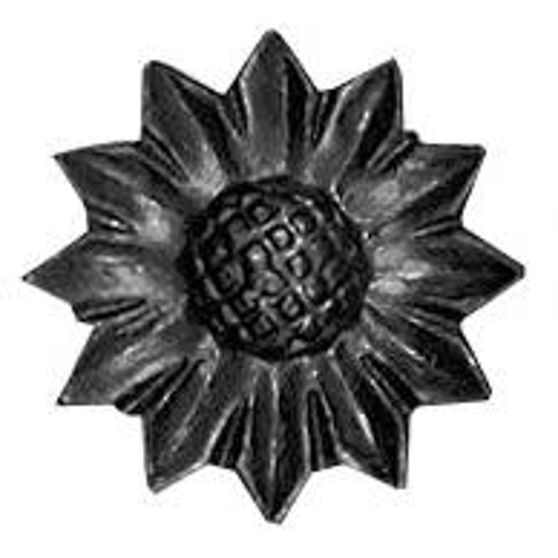 Sonnenblume aus Eisen, 70mm
