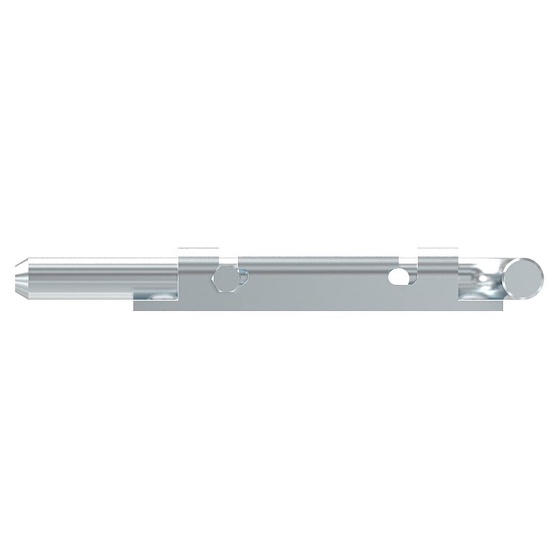 Verrou de porte à visser, L: 200mm, acier zingué