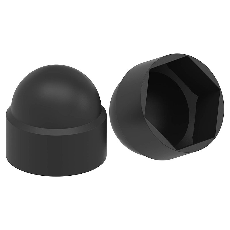Sechskant-Schutzkappe für M10, schwarz