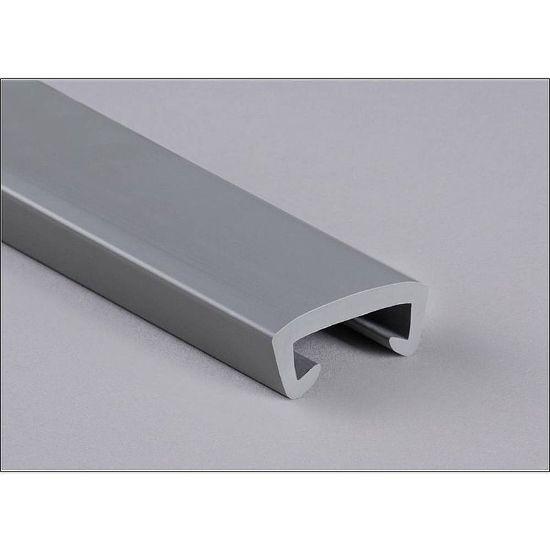 Kunststoffhandlauf für 40x8mm, verkehrsgrau
