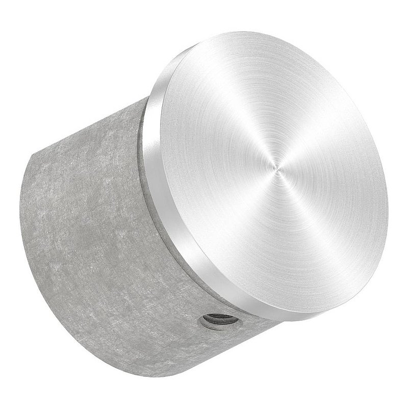 Embout, plat, pour tube à fond de gorge Ø 42,4mm, V2A