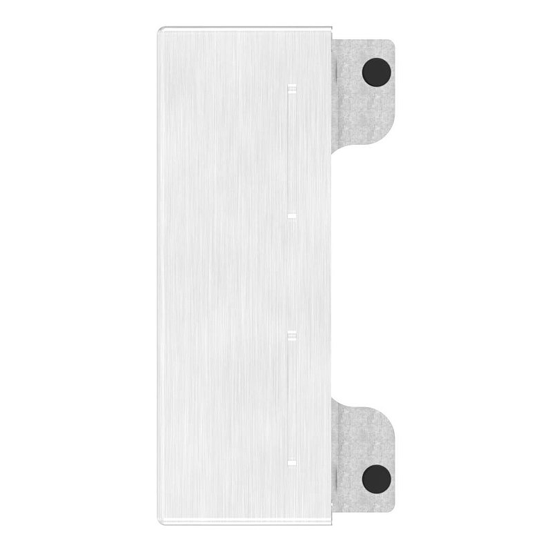 Edelstahlgegenkasten eckig, für Abstand 72mm, zum Anschweißen, 30mm, V2A