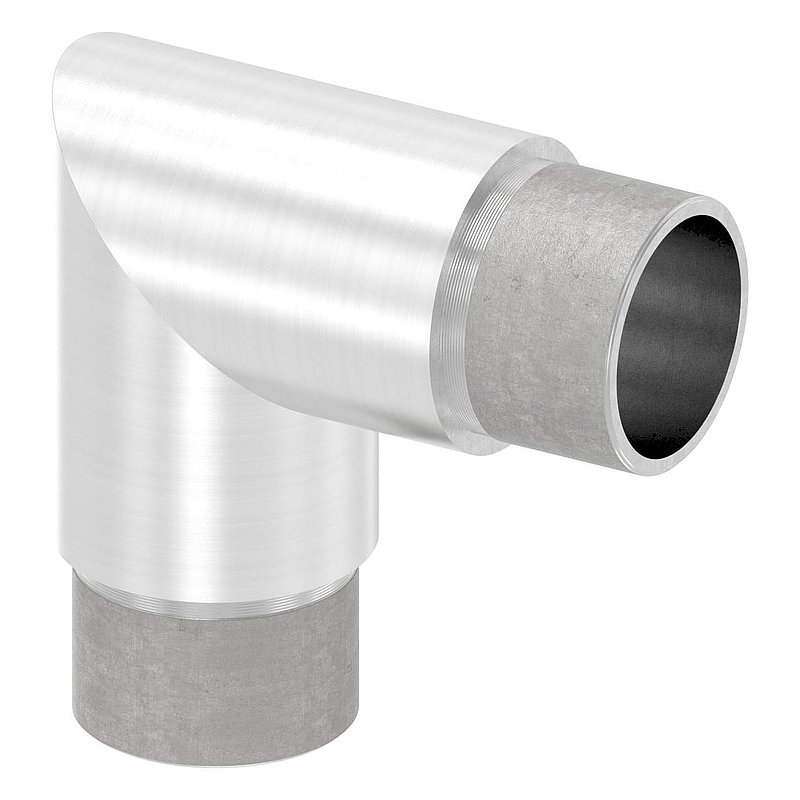 Eckstück 90°, für Rohr 33,7x2,0mm, V2A