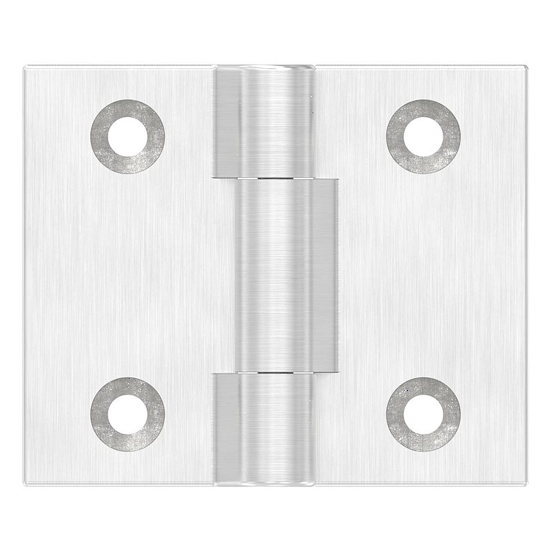 Hinge, suitable for door bolt for flat profiles, AISI316
