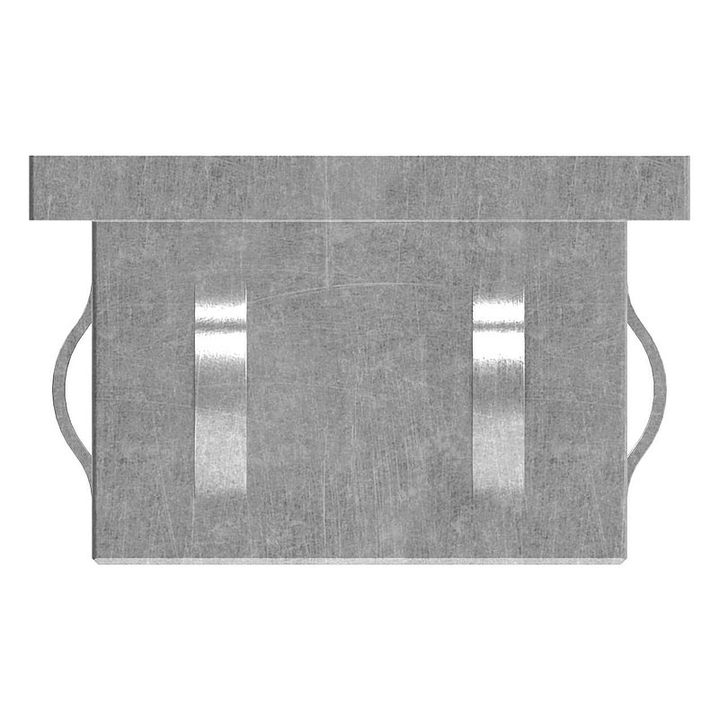 Steel end cap, for, rectangular tube 50x30mm