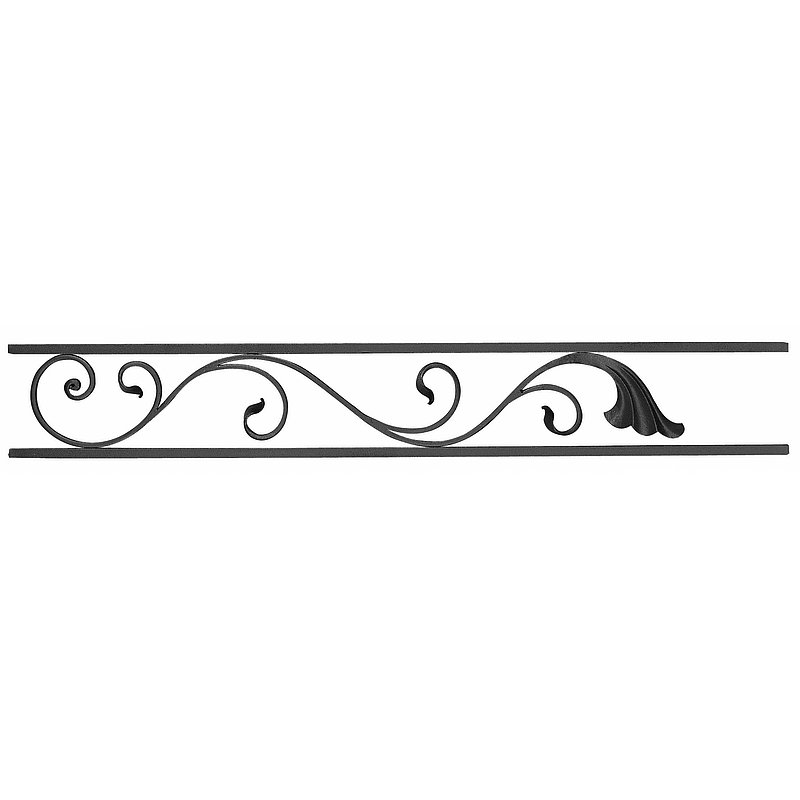 Seitenteil, RE (Blume nach rechts schauend),900x130mm
