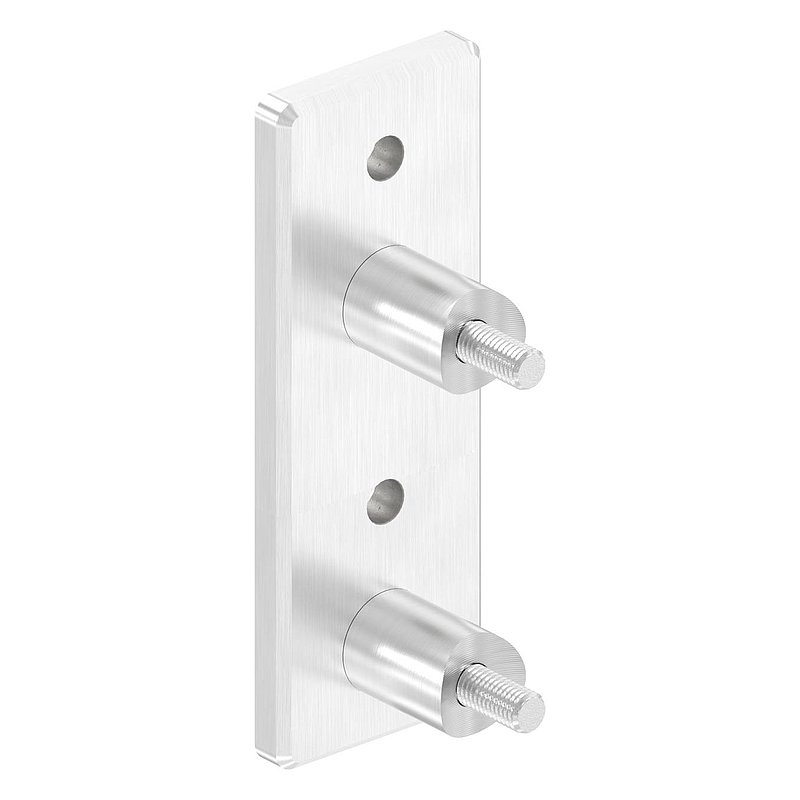 Wandbefestigung für Geländerpfosten 42,4mm, V2A