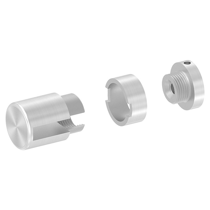 Brenk base holder for flat bars 30x8mm, ALU