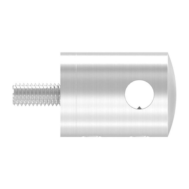 Cable holder, for 6mm rope, connection: straight, AISI304