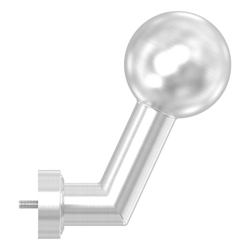 Bouton de porte, Ø 50mm, fixe, V2A