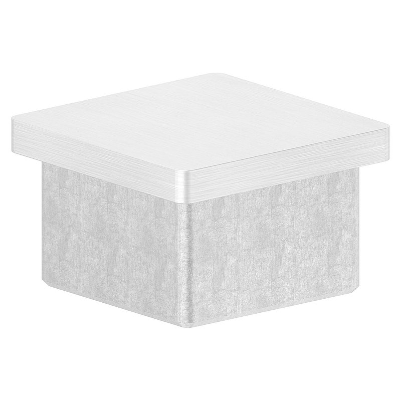 Einsteckkappe, für Rohr 40x40x3,0mm, V2A