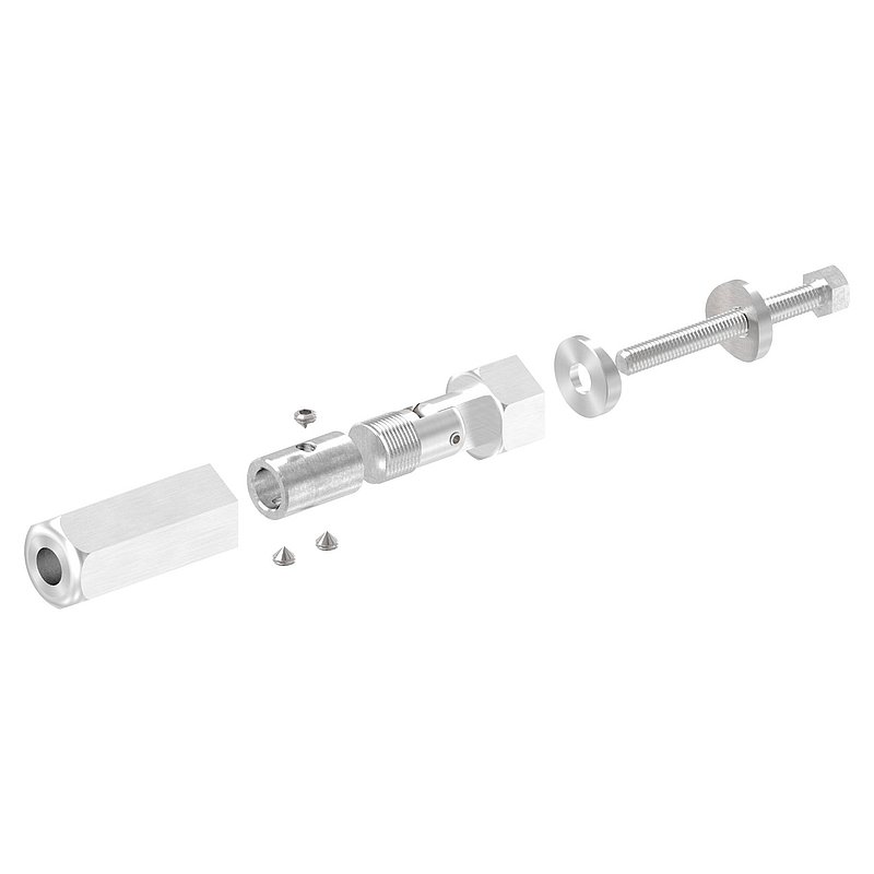 Gewindeterminal zur Selbstmontage, Seil 8mm, V2A