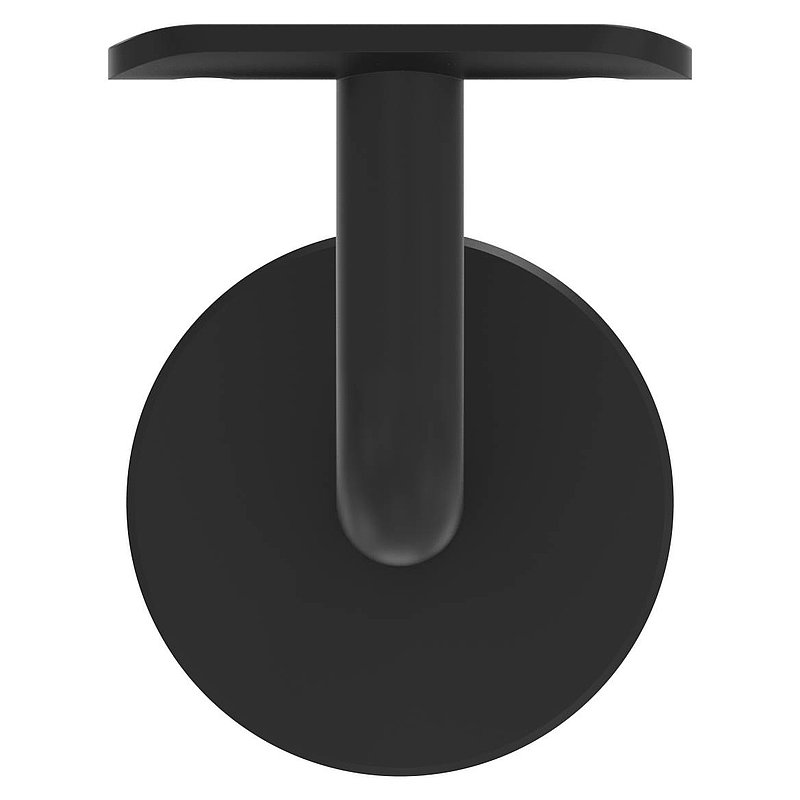 Handlaufhalter mit Platte 42,4mm, (Ronde und Bügel verschweißt), V2A in RAL 9005 beschichtet