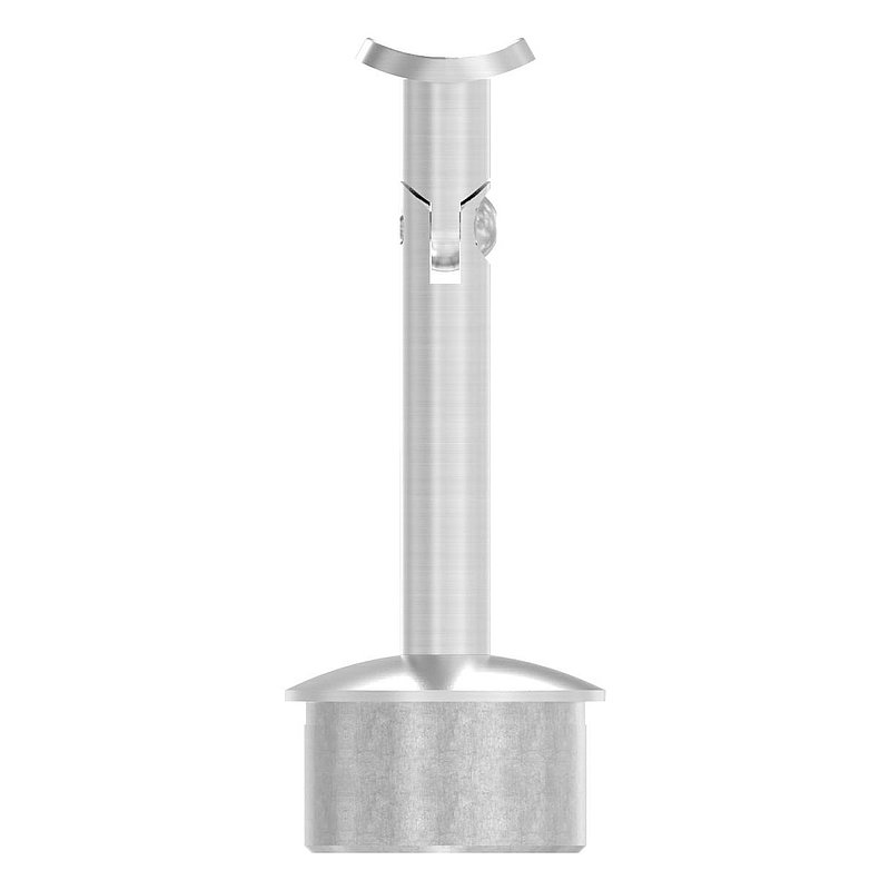 Rohrabschlussstopfen für Rohr 42,4x2,5mm, Handlaufanschlussplatte: 42,4mm, V2A
