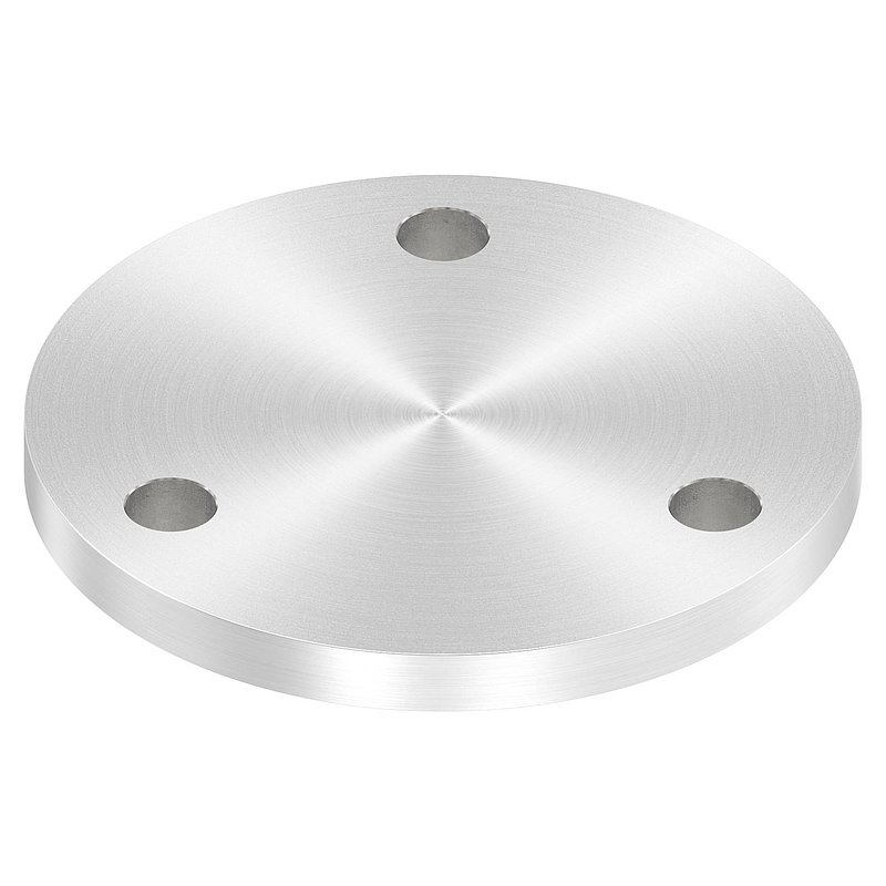 Ankerplatte Ø 120x10mm, mit Rundschliff, V2A