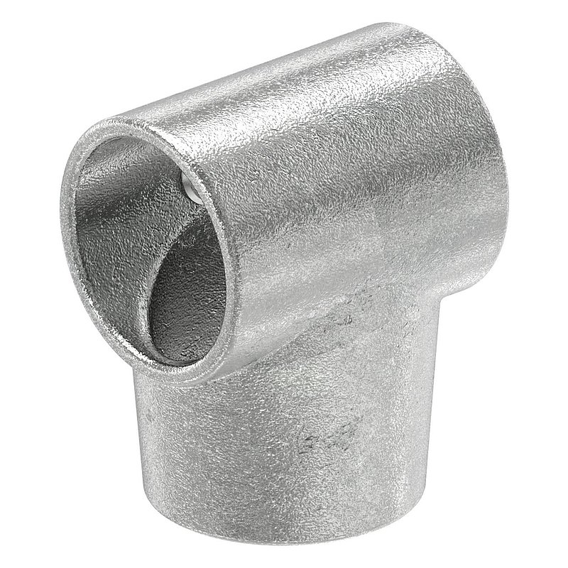 Raccord en T court, inclinaison variable, pour tube Ø 48,3mm