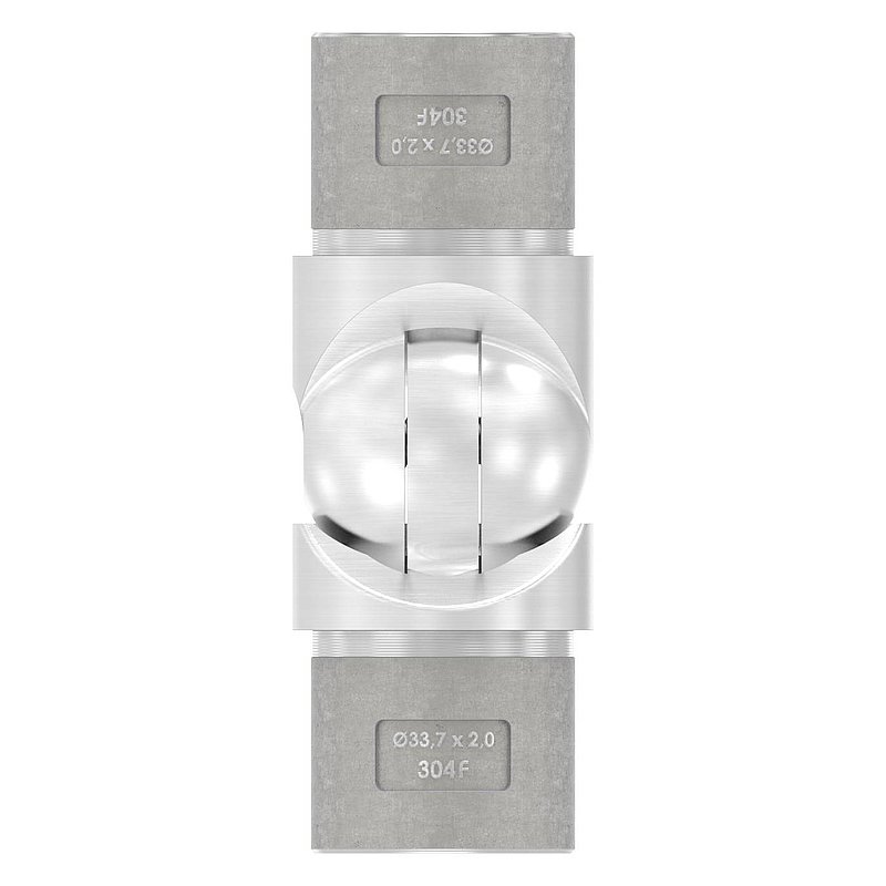 Gelenkstück hohl für Kabel, für Rohr 33,7x2,0mm, V2A
