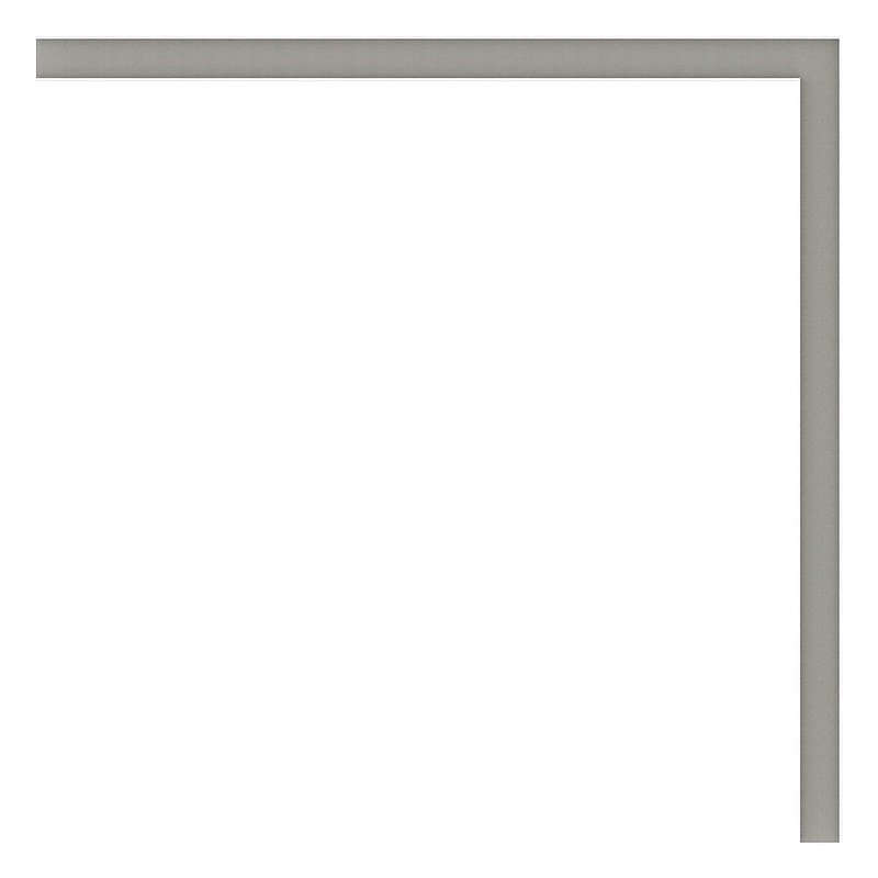 Stainless steel U-profile 90° corner, 500x500mm, AISI316