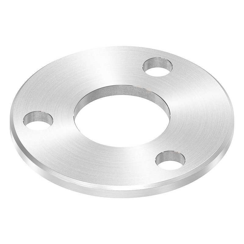 Anchor plate Ø 100x6mm, with bevelled edge and chamfer, AISI304