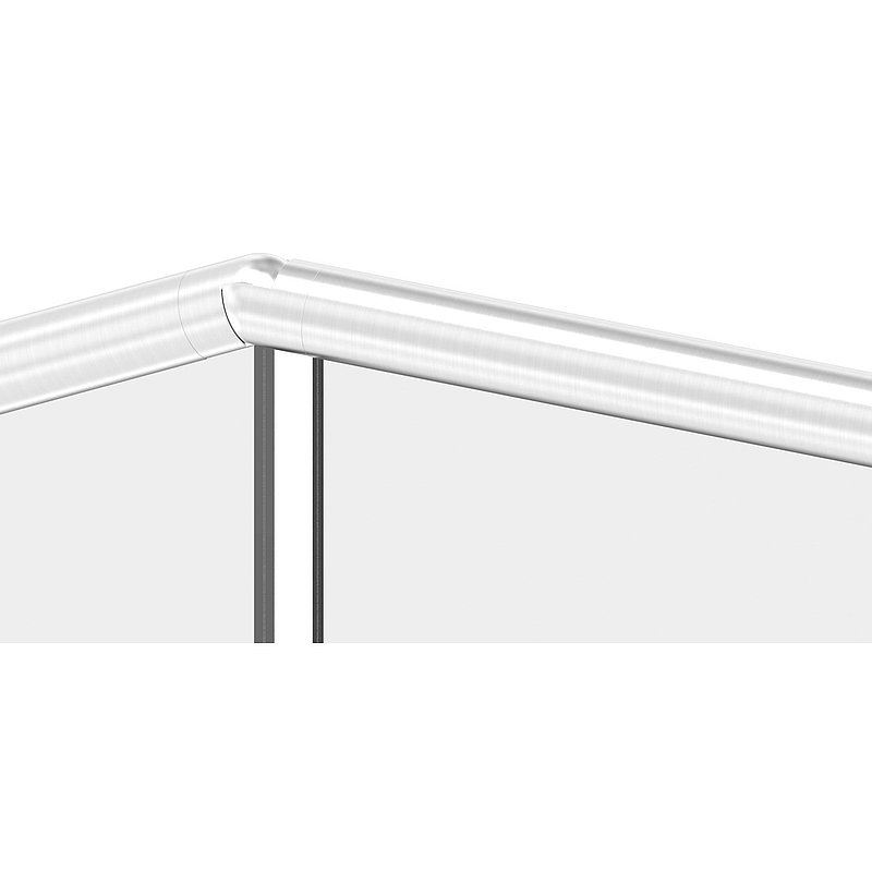 Flexible connector for grooved tube 42.4 mm, AISI304