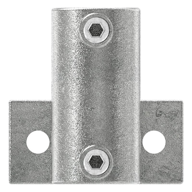 Wall bracket with 2 holes, for pipe Ø 42.4 mm