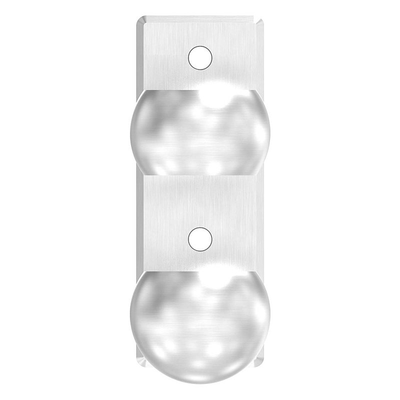 Wandbefestigung für Geländerpfosten 48,3mm, V2A