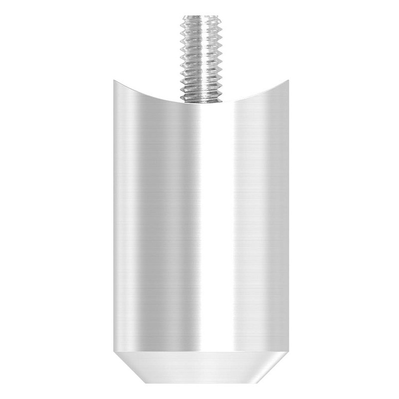 Cross bar holder for butt joint, bore Ø 12.5mm, connection 42.4mm, AISI304