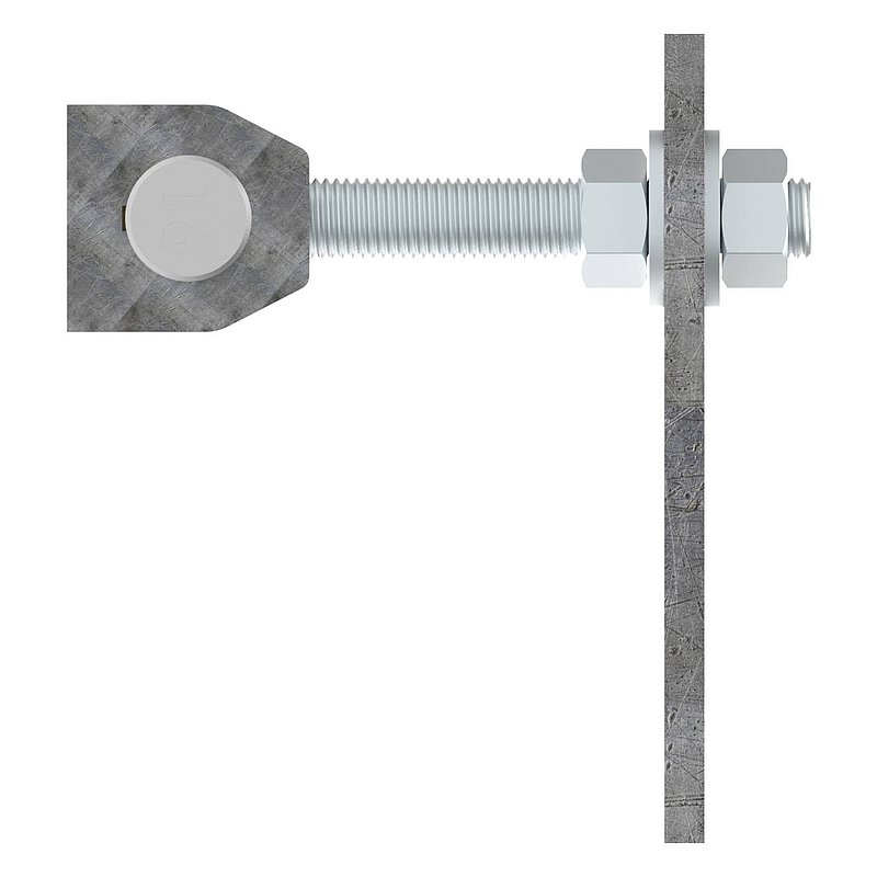 weld-on doortape M16, electro galvanized