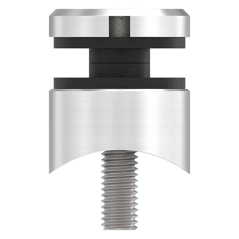 Glaspunkthalter 30mm, Anschluss: 48,3mm, V2A