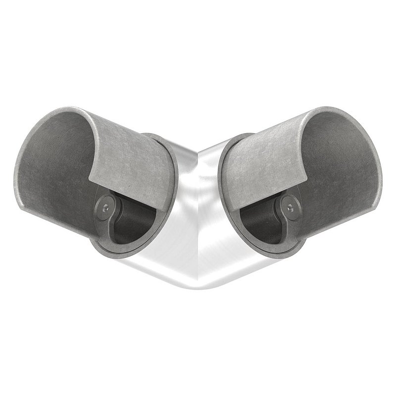 Eckverbinder für LED-Nutrohr 42,4mm,V2A