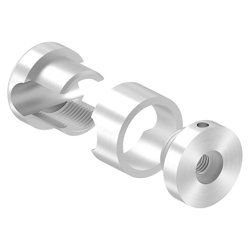 Brenk Grundhalter für Stäbe Ø 12mm, V2A