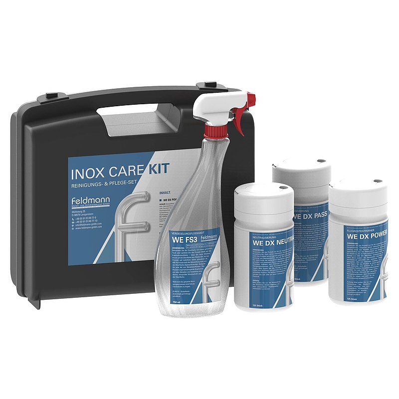 INOX CARE KIT − Reinigungs- & Pflegeset für Edelstahl