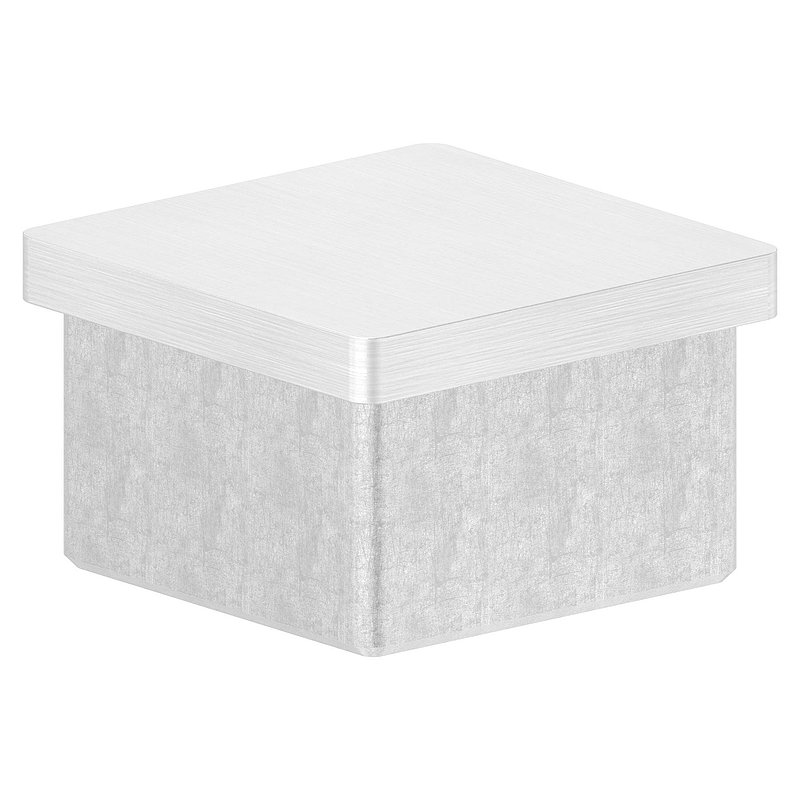 Einsteckkappe, für Rohr 40x40x2,0mm, V2A