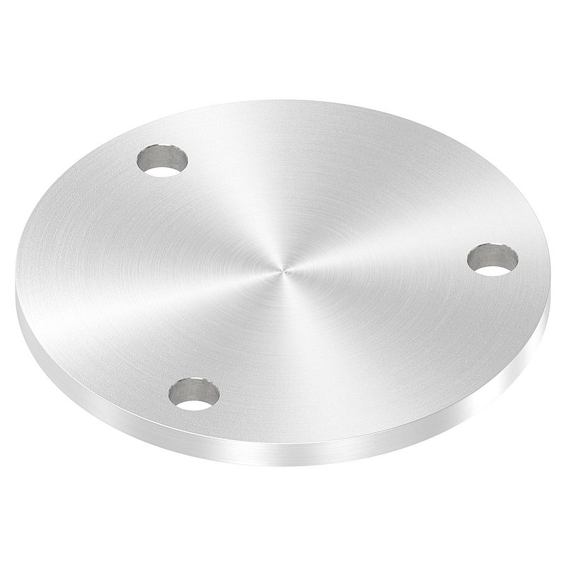Ankerplatte Ø 140x8mm, mit Rundschliff, V2A