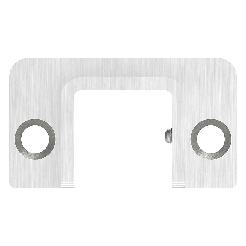 Montagemural pour profilé acier inoxydable en U 80530-XXX, V4A