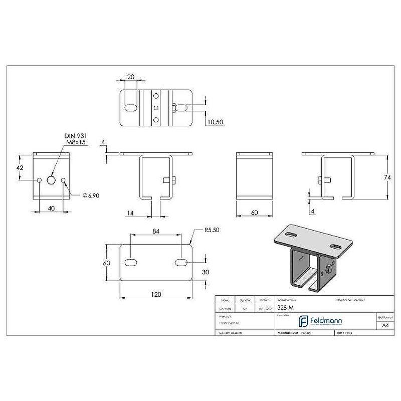 Ceiling bracket for overhead door tracks