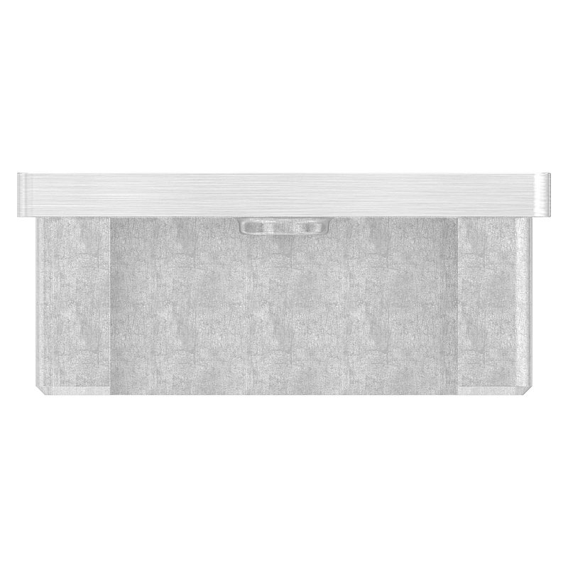 Einsteckkappe, für Rohr 60x40x2,0mm mit M8 Gewinde, V2A