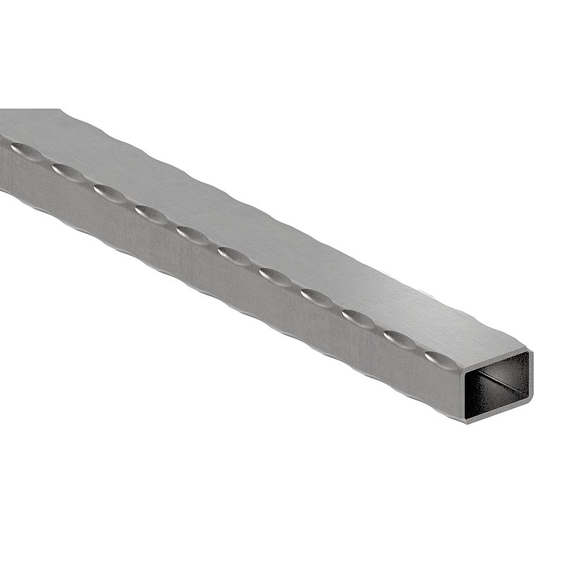 Rechteckrohr 30x20x2,5mm, L: 3000mm, gehämmert