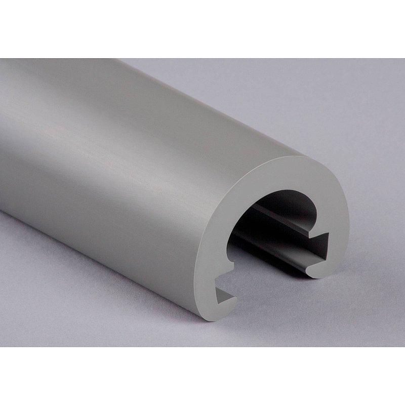 Kunststoffhandlauf Ø 55mm für 40x8mm, verkehrsgrau