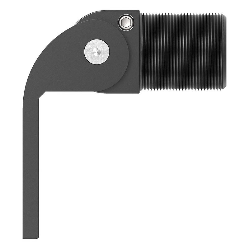 Door hinge 180° self-closing with weldable stop