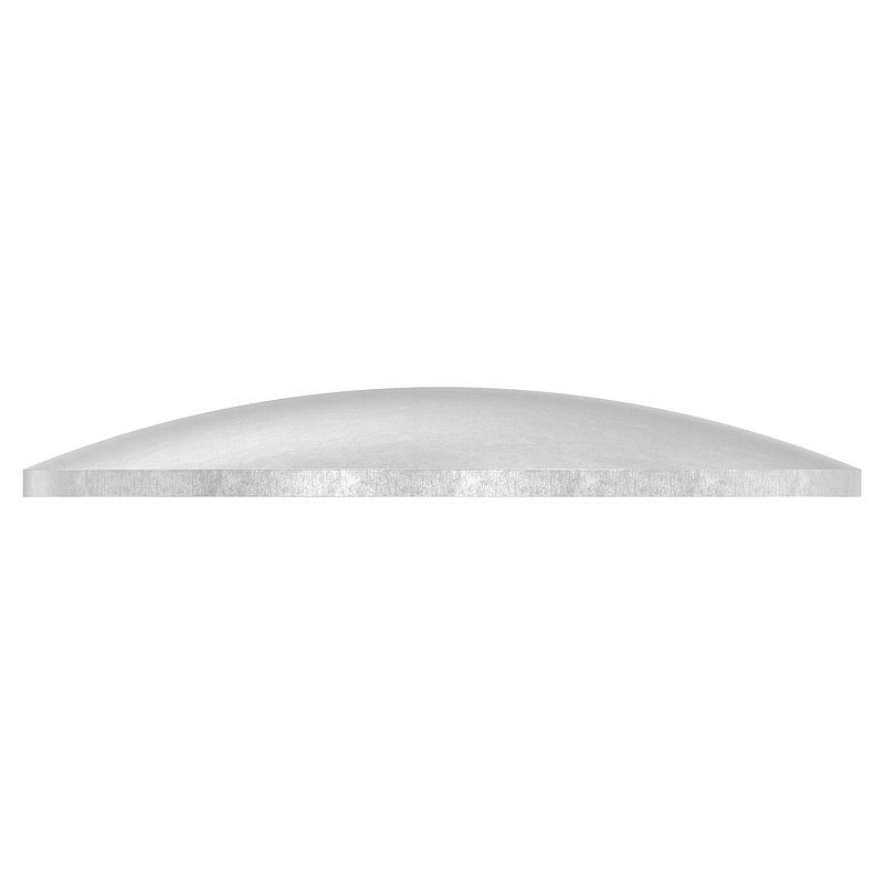Gewölbte Schale Ø 76x2,5mm, H: 13mm, ungeschliffen, V2A