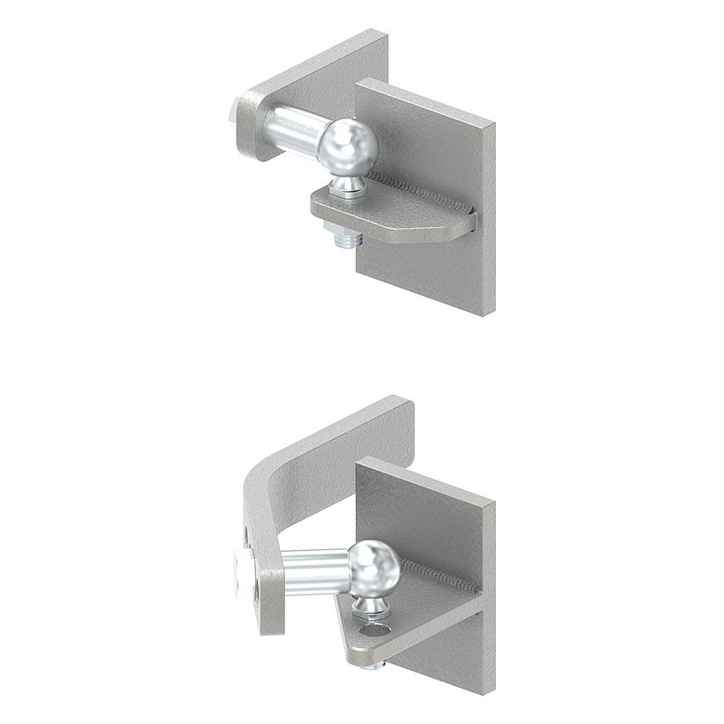 Hebetorbeschlag für Befestig. an Metallpfosten