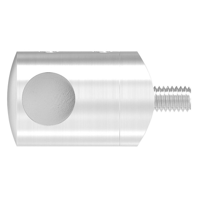 Cross bar holder for 42.4 mm tube, blind hole left 12.2 mm, AISI304