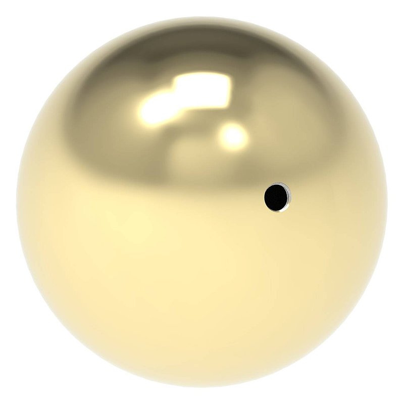Hollow brass ball Ø 120mm with M10