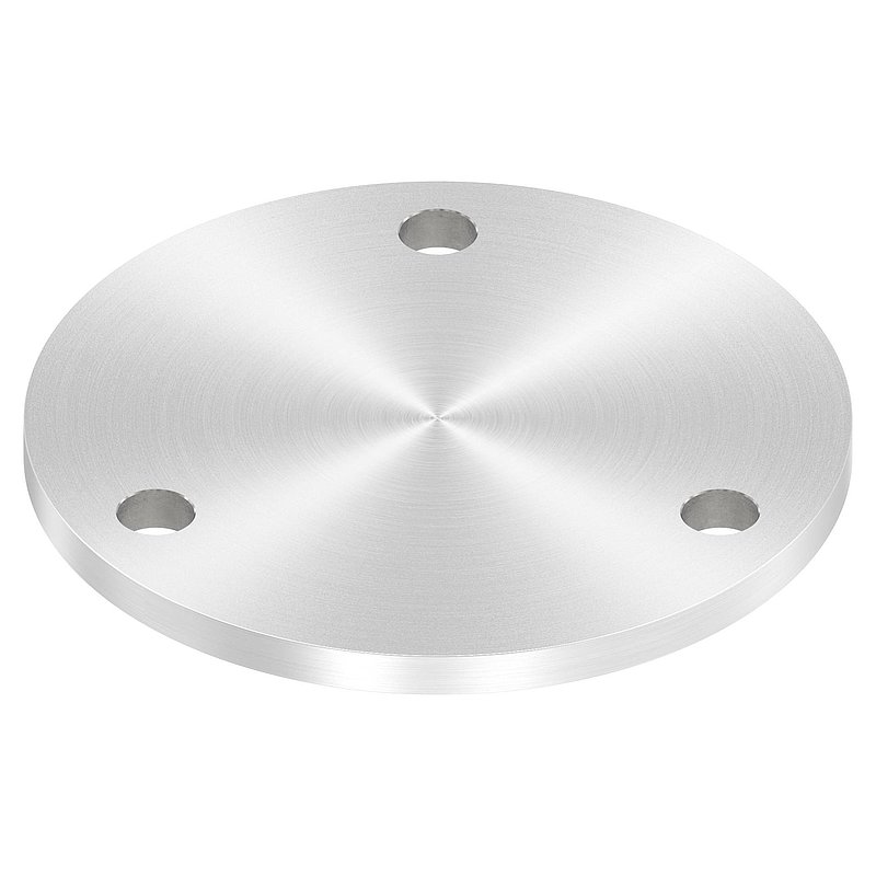 Ankerplatte Ø 140x8mm, mit Rundschliff, V2A