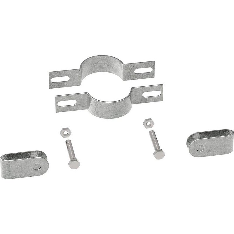 Halter beidseitig, für Rohr Ø 33,7mm