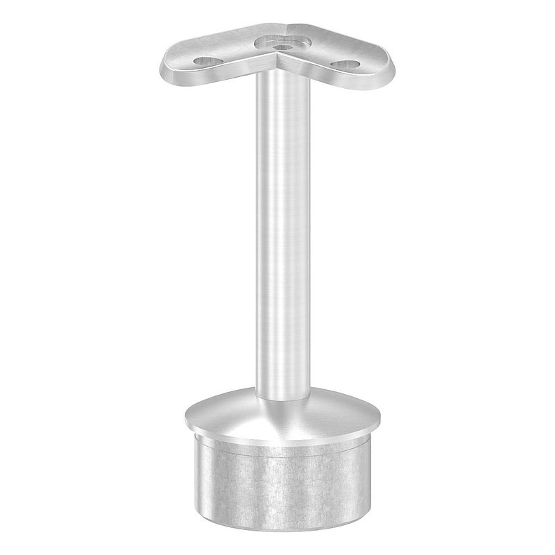 Rohrabschlussstopfen für Rohr 42,4x2,0mm, Haltepl. 42,4mm 90°, V2A