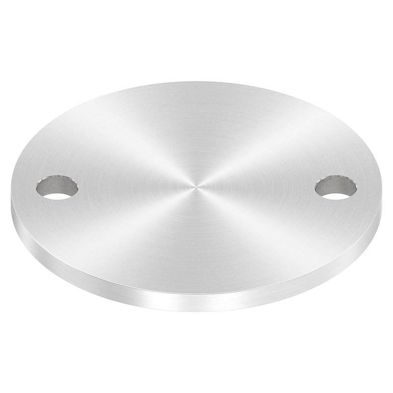 Ankerplatte Ø 100x6mm, mit Rundschliff, V2A